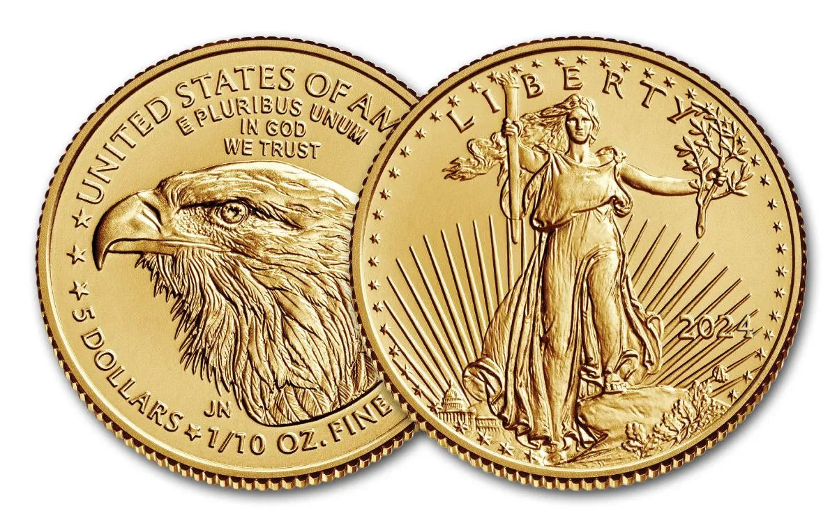 1 oz Gold American Eagle $50 Coin BU (2024)