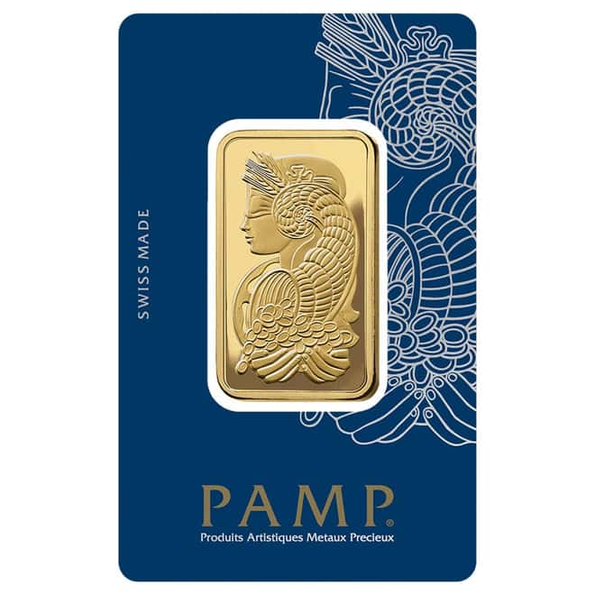 100g Gold Bar PAMP Suisse Lady Fortuna Veriscan (In Assay)