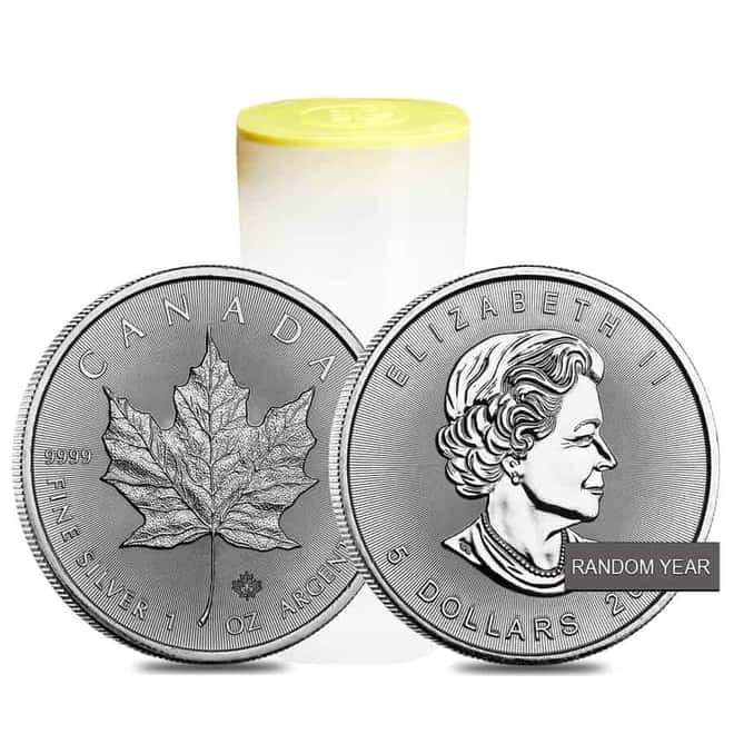 1 oz Canadian Silver Maple Leaf Coin BU (Random Year)