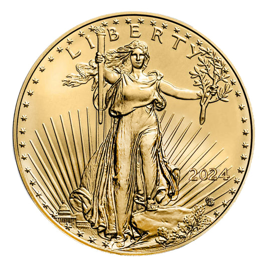 1 oz Gold American Eagle $50 Coin BU (2024)