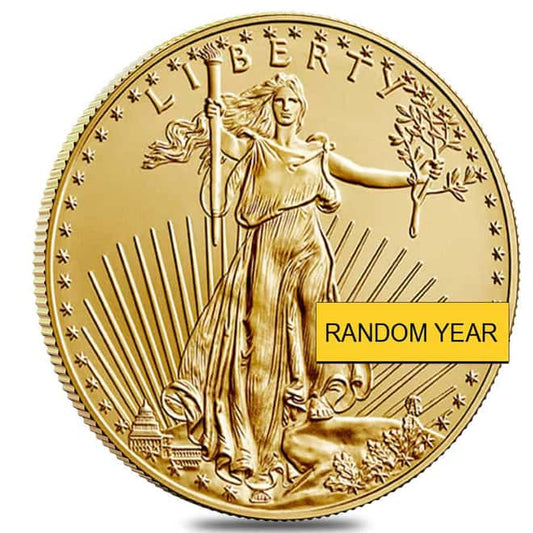 1 oz Gold American Eagle Coin - $50 BU (Random Year)