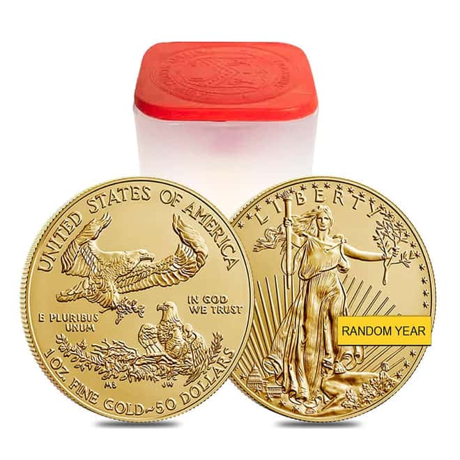 1 oz Gold American Eagle Coin - $50 BU (Random Year)